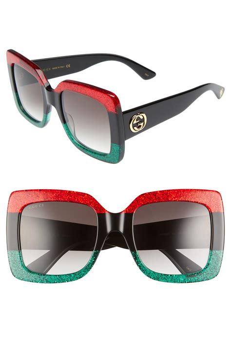 gucci 55 mm flip sunglasses|Gucci eyewear square frame sunglasses.